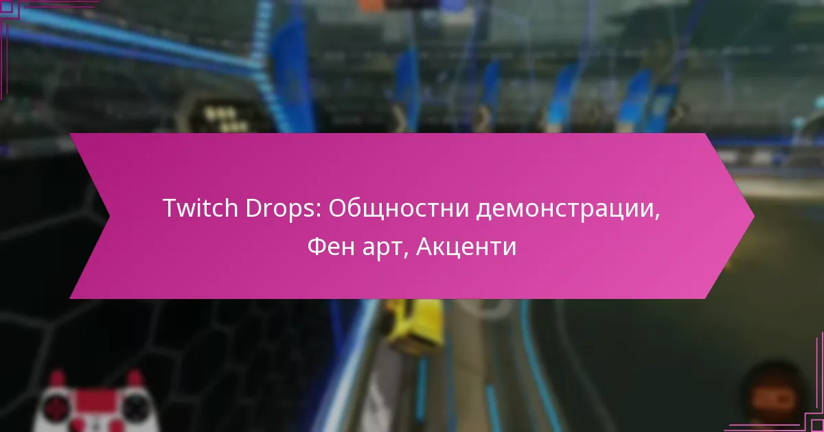 You are currently viewing Twitch Drops: Общностни демонстрации, Фен арт, Акценти