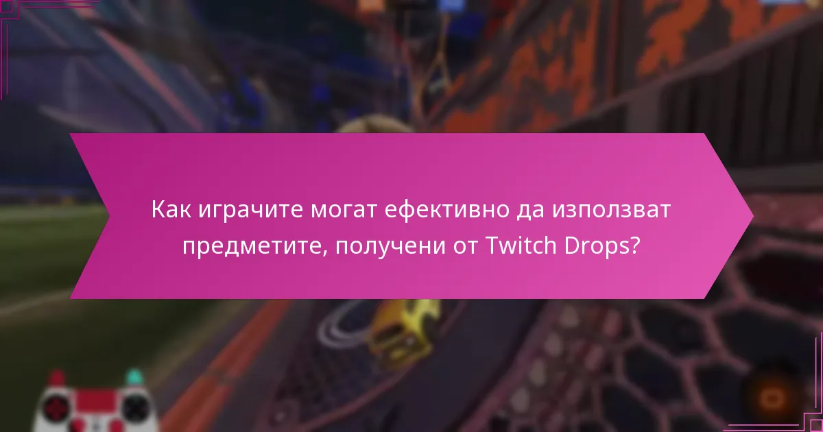 Как играчите могат ефективно да използват предметите, получени от Twitch Drops?